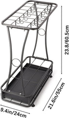 BIMITI kovinsko stojalo za dežnike s posodo za kapljanje