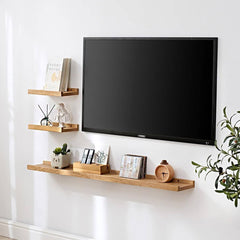 OAKERLAND masivna hrastova stenska polica - 50 x 15 cm