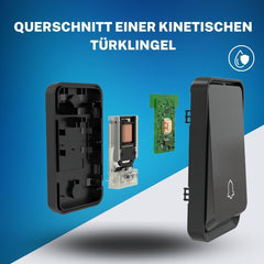 BELL4U  brezžični zvonec brez baterij z 4 sprejemniki in 51 melodijami