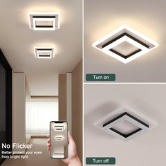Moderna kvadratna LED stropna svetilka 24 W