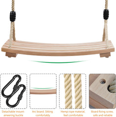 FASPUP Lesena gugalnica za otroke in odrasle do 100 kg