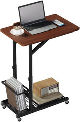 UYOYOUS večnamenska nastavljiva in mobilna stranska mizica z naklonom na kolesih