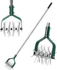 YEELOR ročni vrtilni rahljalnik zemlje z odstranljivimi kovinskimi zobniki