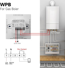 BEOK CONTROLS pametni WiFi termostat za plinske in vodne kotle
