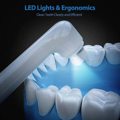 ZOCCEE komplet za čiščenje in beljenje zob s 5 nastavki in LED lučko