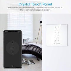 MAXCIO Pametno WiFi stikalo za rolete združljivo z Alexa in Google Home - komplet 2 kosov