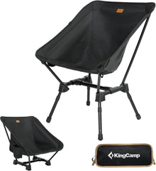 KINGCAMP ultralahki zložljivi ribiški stol z visokim naslonom