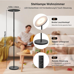 Sodobna LED stoječa svetilka z daljinskim upravljalnikom