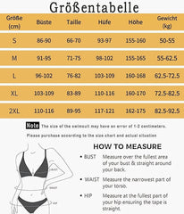 SANGDUT dvodelni push-up bikini set z visokim pasom - XL