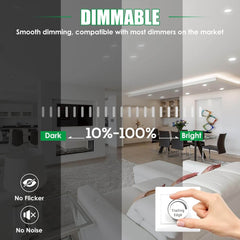 Zatemnljive LED Vgradne Stropne Svetilke - 230 V, 68 mm, 7 W (Komplet 6 kosov)