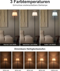 INTELIVE brezžična LED talna svetilka z daljinskim upravljalnikom