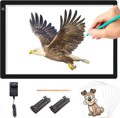 TOHETO Osvetljena risalna plošča A2 z nastavljivo svetlostjo in spominsko funkcijo - 60 × 40 cm