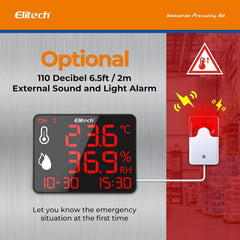 ELITECH Digitalni bluetooth termometer in higrometer z dvojnima zunanjima sondama