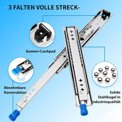 QWEZIX težko nosilna vodila za predale z zaklepom