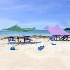 JAICOM Plažna vodoodporna senčna tenda z UPF 50+ zaščito - 2,1 × 2,1 m