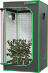 VIVOVERDANT šotor za rastline – 120 × 60 × 180 cm