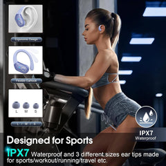 APTKDOE brezžične športne Bluetooth slušalke