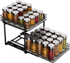 MAYZOLOP 2-nivojski izvlečni organizatorl za začimbe z nastavljivo višino