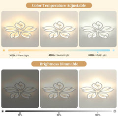 OTREN LED sodobna zatemnljiva stropna luč z daljinskim upravljalnikom in aplikacijo