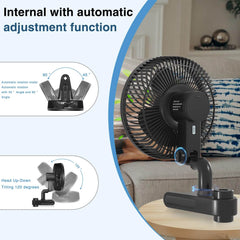 AYGROCHY 10 W 10-stopenjski ventilator za rastline z nastavkom