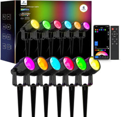 APPECK WiFi pametni vrtni reflektorji za dvorišče - komplet 6 kosov