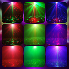 VICALO RGB LED Disco luč z dvojnima disco kroglicama