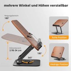 SUPEDESK leseno 360° nastavljivo stojalo za knjige in tablice