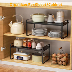 DEVESANTER komplet 2 raztegljivih polic za kuhinjske omarice