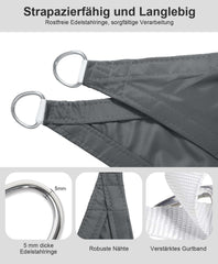 LOVE STORY vodoodporno senčno jadro z UV zaščito - 4 × 4 m