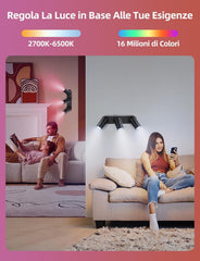 AIGOSTAR pametna stropna svetilka s 3 reflektorji