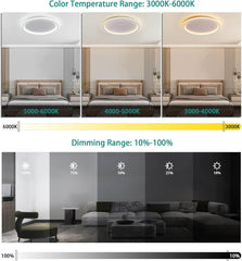 MOONSEA 28 W Ambientna zatemnljiva LED stropna svetilka