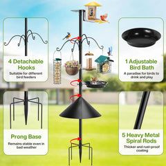 DOUBLECARE stabilna in nastavljiva vrtno stojalo za hranjenje ptic