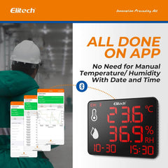 ELITECH Digitalni bluetooth termometer in higrometer z dvojnima zunanjima sondama