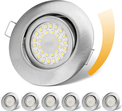 CLOKSH 230 V Vgradni LED stropni reflektorji – komplet 8 kosov