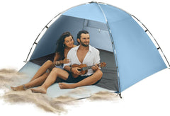 FORCEATT lahkotni prenosni plažni šotor za senco za 3-4 osebe