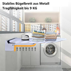 YBAYMY stenska zložljiva likalna deska z ognjeodporno prevleko