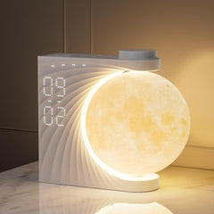 Nočna svetilka Luna z dnevnim alarmom in 8 barvami RGB