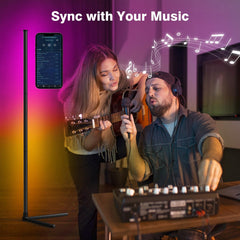 RIYO LED stoječa svetilka z RGB osvetlitvijo in daljinskim upravljanjem