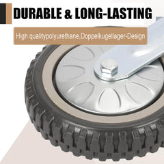 UYOYOUS set 4 industrijskih transportnih koles z dvema zavorama