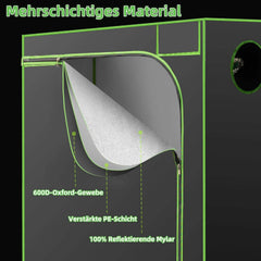 EVERKEEN rastlinjak za notranjo vzgojo rastlin - 120 x 60 x 150 cm