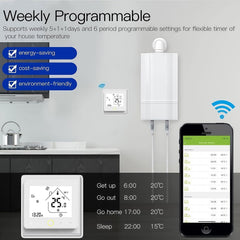 CASLANT Pametni WiFi termostat za ogrevanje ali klimatsko napravo z daljinskim upravljanjem in aplikacijo