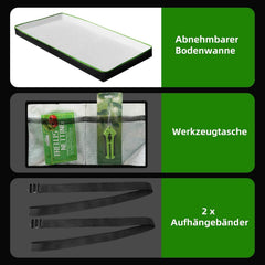 EVERKEEN rastlinjak za notranjo vzgojo rastlin - 120 x 60 x 150 cm