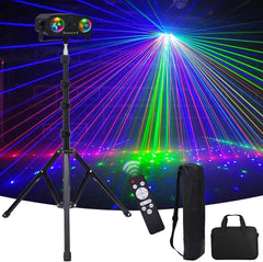 LAMQFUM 5-v-1 Disco LED svetilka s stojalom za zabave in dogodke