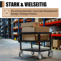 UYOYOUS set 4 industrijskih transportnih koles z dvema zavorama