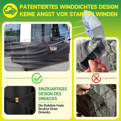 ENZENO vodoodporna zaščitna prevleka za vrtno pohištvo - 180 × 120 × 74 cm