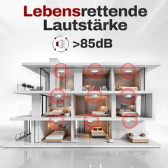 ALPENLUFT detektor dima z 10-letno baterijo - set 10 kosov