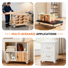 WEIBIDA Komplet 4 vrtljivih koles z zavoro - nosilnost do 450 kg