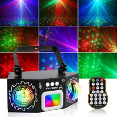 VICALO RGB LED Disco luč z dvojnima disco kroglicama