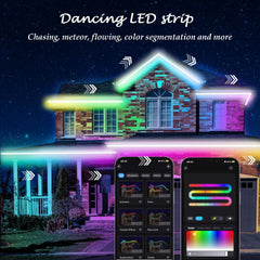 Vodoodporen 10 m RGB+IC LED trak za zunanje uporabo