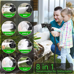 CHAOHUA raztegljiva vrtna cev z 8-funkcijsko pršilno šobo - 30m